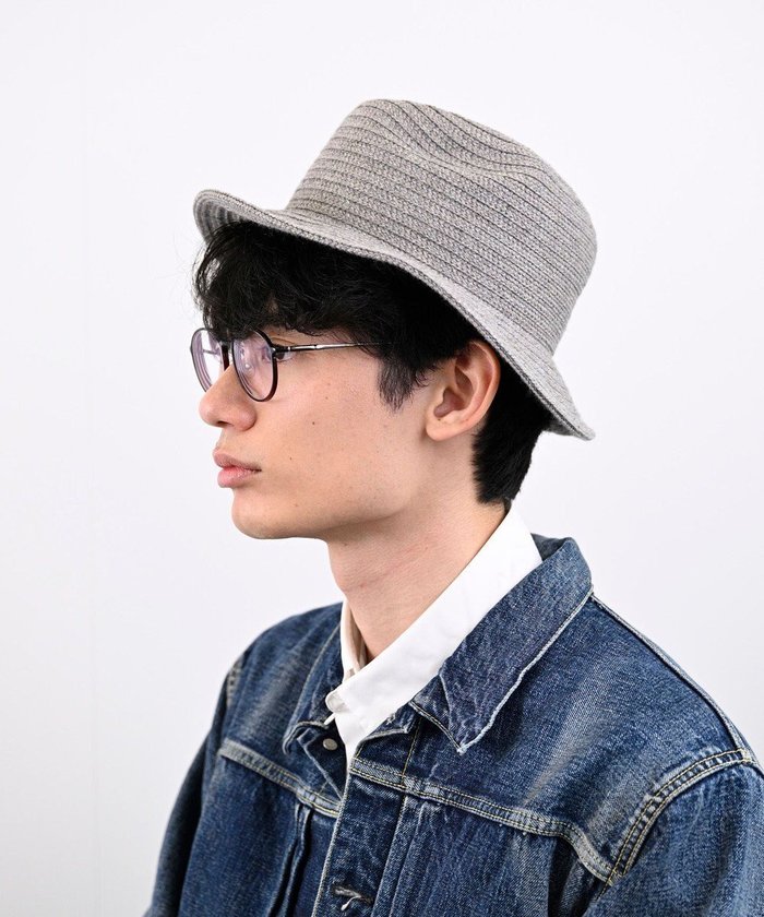 【石田製帽/ISHIDASEIBOU】のウールニットブレード 中折れハット インテリア・キッズ・メンズ・レディースファッション・服の通販 founy(ファニー) https://founy.com/ ファッション Fashion レディースファッション Fashion for Women トップス・カットソー Cut & Sew Tops ニット Knit Tops & Sweaters キャップ&ハット Hats & Caps 中折れハット Fedora Hats / Wide-Brim Hats アクリル Acrylic Material コンパクト Compact, Small Size シンプル Simple, Minimal フォルム Silhouette, Form プレーン Plain, Simple ワイヤー Wire, Wired Bra 帽子 Hat, Headwear |ID: prp329100004813791 ipo3291000000035397678