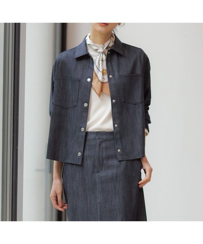 【ジェイ プレス/J.PRESS】のセルロースシャンブレー ジャケット インテリア・キッズ・メンズ・レディースファッション・服の通販 founy(ファニー) https://founy.com/ ファッション Fashion レディースファッション Fashion for Women アウター Coat / Outerwear Collection レディースジャケット・軽アウター Jackets インディゴ Indigo Denim 春 Spring コンパクト Compact, Small Size ショート Short, Short Length ジャケット Jacket, Outerwear セットアップ Set-Up, Coordinated Outfit デニム Denim, Jeans Material ドット Polka Dot, Dot Pattern バランス Balance, Style Balance 羽織 Haori, Light Jacket A/W・秋冬 Autumn/Winter S/S・春夏 SS, Spring/Summer, Warm Season おすすめ Recommended / Our Picks 夏 Summer |ID: prp329100004813793 ipo3291000000035575537