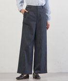 【ジェイ プレス/J.PRESS】のセルロースシャンブレー セミワイド パンツ ネイビー系|ID: prp329100004813794 ipo3291000000034959386