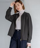 【23区/NIJYUSANKU】の【WEB&一部店舗限定】クリアコットンテリー ダブルジップ ブルゾン グレー系|ID:prp329100004813796