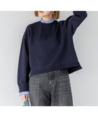 【23区/NIJYUSANKU】の【WEB&一部店舗限定】クリアコットンテリー ストライプフリル スウェット ネイビー系|ID:prp329100004813797