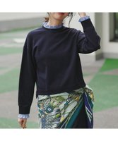 【23区/NIJYUSANKU】の【WEB&一部店舗限定】クリアコットンテリー ストライプフリル スウェット 人気、トレンドファッション・服の通販 founy(ファニー) ファッション Fashion レディースファッション Fashion for Women トップス・カットソー Cut & Sew Tops レディースパーカー・カジュアルフーディー Casual Hoodies & Sweatshirts スウェット・クルーネックトップス Sweatshirts & Crewnecks / Relaxed Fit Sweat Tops インナー Innerwear 春 Spring カフス Cuff Design クロップド Cropped, Short Length スウェット / スエット Sweatshirt, Sweatwear ストライプ Stripe, Striped Pattern なめらか Smooth, Silky Texture バランス Balance, Style Balance フリル Frill, Ruffle ブルゾン Blouson, Bomber Jacket ベーシック Basic, Essential ループ Loop, Loop Knit ワイド Wide, Wide Fit 冬 Winter / This Winter S/S・春夏 SS, Spring/Summer, Warm Season 夏 Summer エレガント 上品 Elegant |ID:prp329100004813797