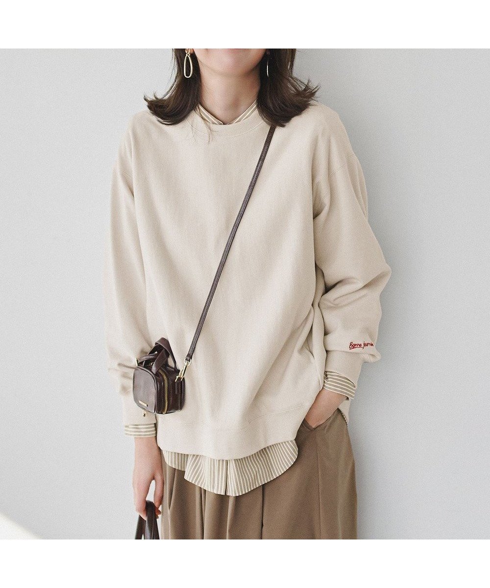 【23区/NIJYUSANKU】の【「アイスの実」とおそろいカラーあり】カラー スウェット 人気、トレンドファッション・服の通販 founy(ファニー) 　ファッション　Fashion　レディースファッション　Fashion for Women　トップス・カットソー　Cut & Sew Tops　レディースパーカー・カジュアルフーディー　Casual Hoodies & Sweatshirts　スウェット・クルーネックトップス　Sweatshirts & Crewnecks / Relaxed Fit Sweat Tops　春　Spring　スウェット / スエット　Sweatshirt, Sweatwear　スリット　Slit, Slit Detail　デニム　Denim, Jeans Material　バランス　Balance, Style Balance　ポケット　Pocket, Pocket Detail　ラベンダー　Lavender　リラックス　Relax, Relaxed Fit　ループ　Loop, Loop Knit　ロング　Long, Long-Length　S/S・春夏　SS, Spring/Summer, Warm Season　夏　Summer　エレガント 上品　Elegant　 other-1|ID: prp329100004813798 ipo3291000000036388408