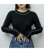 【グリーンパークス/Green Parks】のラメライン入りリブニットプルオーバー 人気、トレンドファッション・服の通販 founy(ファニー) ファッション Fashion レディースファッション Fashion for Women トップス・カットソー Cut & Sew Tops ニット Knit Tops & Sweaters カジュアルプルオーバー・ニットトップス Pullovers & Knit Tops / Casual Pullovers おすすめ Recommended / Our Picks インナー Innerwear セーター Sweater, Knitwear フィット Fit, Slim Fit プレーン Plain, Simple ボーダー Border, Stripe ポケット Pocket, Pocket Detail A/W・秋冬 Autumn/Winter thumbnail Black|ID: prp329100004813801 ipo3291000000034959422