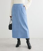 【グリーンパークス/Green Parks】のなめらかタッチスウェード調Iラインスカート 人気、トレンドファッション・服の通販 founy(ファニー) ファッション Fashion レディースファッション Fashion for Women スカート Skirts なめらか Smooth, Silky Texture シンプル Simple, Minimal スリット Slit, Slit Detail ポケット Pocket, Pocket Detail ロング Long, Long-Length エレガント 上品 Elegant A/W・秋冬 Autumn/Winter thumbnail Blue|ID: prp329100004813802 ipo3291000000034959429