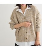 【グリーンパークス/Green Parks】のMIXニットカーディガン 人気、トレンドファッション・服の通販 founy(ファニー) ファッション Fashion レディースファッション Fashion for Women トップス・カットソー Cut & Sew Tops ニット Knit Tops & Sweaters カーディガン・羽織り Layered Style Cardigans カーディガン Cardigan, Knitwear ショルダー Shoulder, Shoulder Strap ドロップ Drop Shoulder, Dropped Style ポケット Pocket, Pocket Detail A/W・秋冬 Autumn/Winter thumbnail Beige|ID: prp329100004813804 ipo3291000000034959437