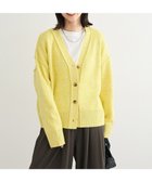 【グリーンパークス/Green Parks】のMIXニットカーディガン 人気、トレンドファッション・服の通販 founy(ファニー) ファッション Fashion レディースファッション Fashion for Women トップス・カットソー Cut & Sew Tops ニット Knit Tops & Sweaters カーディガン・羽織り Layered Style Cardigans カーディガン Cardigan, Knitwear ショルダー Shoulder, Shoulder Strap ドロップ Drop Shoulder, Dropped Style ポケット Pocket, Pocket Detail A/W・秋冬 Autumn/Winter thumbnail Yellow|ID: prp329100004813804 ipo3291000000034959438