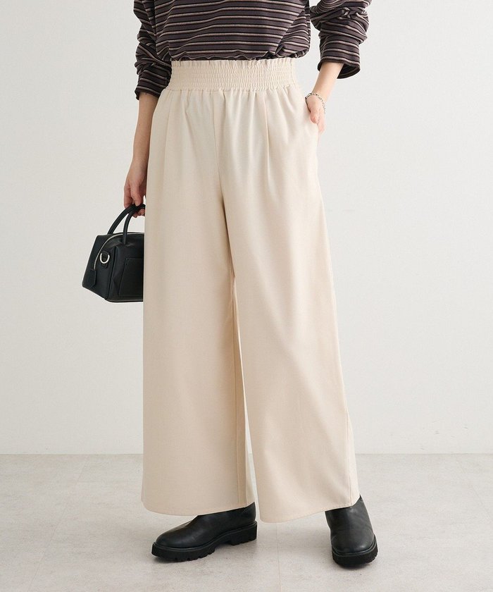 【グリーンパークス/Green Parks】のあったか裏起毛フレアワイドパンツ インテリア・キッズ・メンズ・レディースファッション・服の通販 founy(ファニー) https://founy.com/ ファッション Fashion レディースファッション Fashion for Women パンツ Pants & Trousers ショート Short, Short Length スニーカー Sneakers, Trainers フィット Fit, Slim Fit ポケット Pocket, Pocket Detail ワイド Wide, Wide Fit エレガント 上品 Elegant 定番 Standard, Basic Item 楽ちん Easy Fit, Comfortable A/W・秋冬 Autumn/Winter |ID: prp329100004813805 ipo3291000000035608450