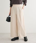 【グリーンパークス/Green Parks】のあったか裏起毛フレアワイドパンツ Ivory|ID: prp329100004813805 ipo3291000000035608451