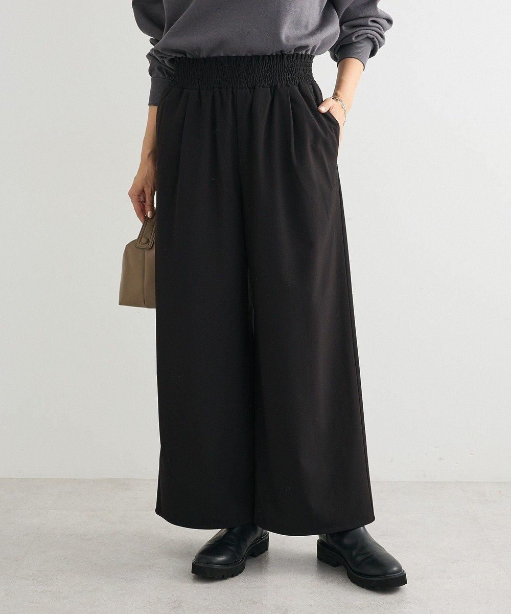 【グリーンパークス/Green Parks】のあったか裏起毛フレアワイドパンツ インテリア・キッズ・メンズ・レディースファッション・服の通販 founy(ファニー) ファッション Fashion レディースファッション Fashion for Women パンツ Pants & Trousers ショート Short, Short Length スニーカー Sneakers, Trainers フィット Fit, Slim Fit ポケット Pocket, Pocket Detail ワイド Wide, Wide Fit エレガント 上品 Elegant 定番 Standard, Basic Item 楽ちん Easy Fit, Comfortable A/W・秋冬 Autumn/Winter Black|ID: prp329100004813805 ipo3291000000035608453