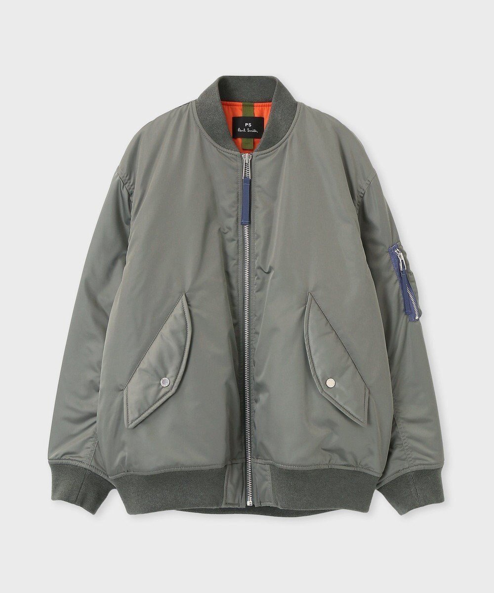 【ポール スミス/Paul Smith】のオーバーサイジング MA-1 ブルゾン インテリア・キッズ・メンズ・レディースファッション・服の通販 founy(ファニー) 　ファッション　Fashion　レディースファッション　Fashion for Women　アウター　Coat / Outerwear Collection　レディースジャケット・軽アウター　Jackets　ブルゾンジャケット・スポーティアウター　Blouson Jackets　MA-1ジャケット　MA-1 Bomber Jackets / Flight Jackets　おすすめ　Recommended / Our Picks　インナー　Innerwear　サテン　Satin, Glossy Fabric　ジップ　Zip, Zipper　ジャケット　Jacket, Outerwear　ブルゾン　Blouson, Bomber Jacket　ミックス　Mix, Mixed Style　リラックス　Relax, Relaxed Fit　夏　Summer　S/S・春夏　SS, Spring/Summer, Warm Season　A/W・秋冬　Autumn/Winter　オリーブ|ID: prp329100004814796 ipo3291000000034971123