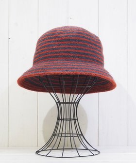 【石田製帽/ISHIDASEIBOU】のモヘヤ混ボーダー バケット 人気、トレンドファッション・服の通販 founy(ファニー) ファッション Fashion レディースファッション Fashion for Women キャップ&ハット Hats & Caps コンパクト Compact, Small Size シンプル Simple, Minimal フォルム Silhouette, Form ボーダー Border, Stripe 帽子 Hat, Headwear ワイヤー Wire, Wired Bra |ID:prp329100004814801