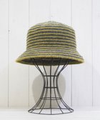 【石田製帽/ISHIDASEIBOU】のモヘヤ混ボーダー バケット イエロー|ID: prp329100004814801 ipo3291000000035590045