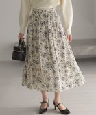 【組曲/KUMIKYOKU】のモザイクフラワープリント スカート アイボリー系5|ID: prp329100004814822 ipo3291000000035424395