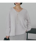 【アメリカンホリック/AMERICAN HOLIC】のVネックフェアリーニットプルオーバー Light Gray|ID: prp329100004814838 ipo3291000000035537167