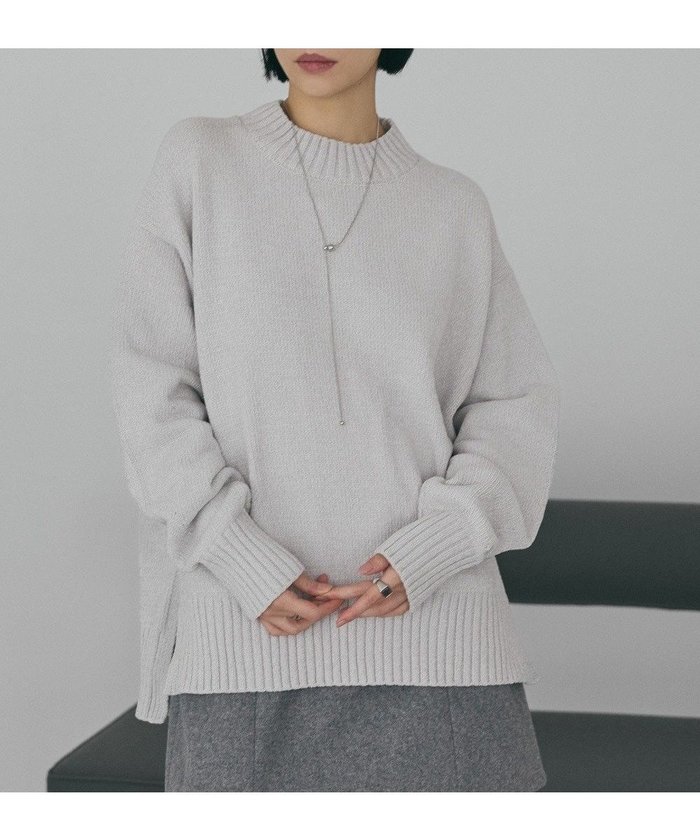 【アメリカンホリック/AMERICAN HOLIC】のベロアモールニットプルオーバー インテリア・キッズ・メンズ・レディースファッション・服の通販 founy(ファニー) https://founy.com/ ファッション Fashion レディースファッション Fashion for Women トップス・カットソー Cut & Sew Tops ニット Knit Tops & Sweaters カジュアルプルオーバー・ニットトップス Pullovers & Knit Tops / Casual Pullovers ベロアトップス Velour Tops / Velvet-Look Items アメリカン American Style スタイリッシュ Stylish, Fashionable スリット Slit, Slit Detail セーター Sweater, Knitwear とろみ Fluid, Flowy Fabric バランス Balance, Style Balance ポケット Pocket, Pocket Detail モックネック Mock Neck, Short Turtleneck A/W・秋冬 Autumn/Winter エレガント 上品 Elegant |ID: prp329100004814839 ipo3291000000035608309