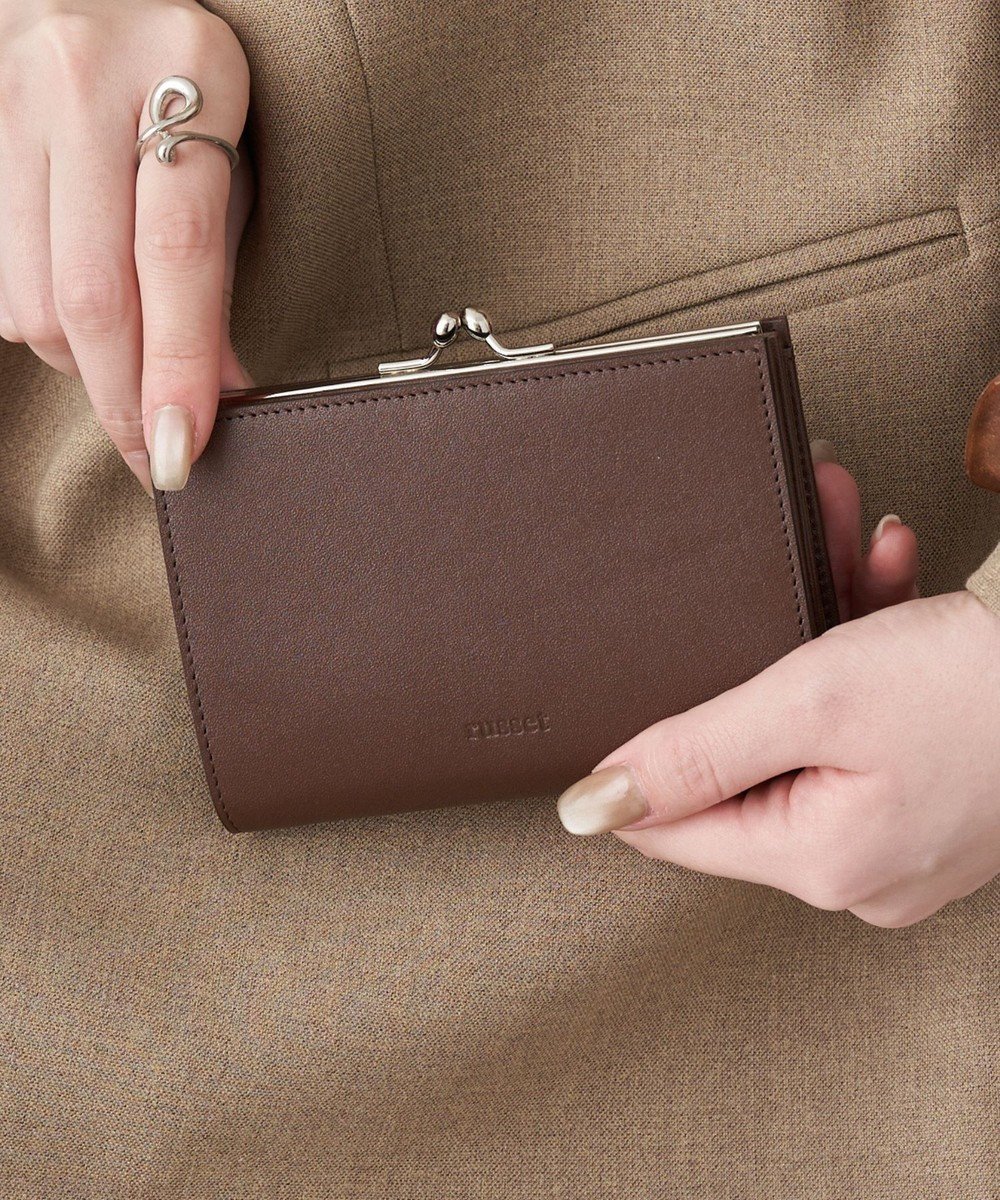 【ラシット/russet】のがま口折財布(SO-446) インテリア・キッズ・メンズ・レディースファッション・服の通販 founy(ファニー) 　ファッション　Fashion　レディースファッション　Fashion for Women　ミニ財布・二つ折り財布　Wallets & Card Cases　コイン　Coin, Coin Design　コンパクト　Compact, Small Size　シルバー　Silver, Metallic Silver　シンプル　Simple, Minimal　財布　Wallet, Purse　バランス　Balance, Style Balance　ポケット　Pocket, Pocket Detail　再入荷　Restock / Back in Stock　おすすめ　Recommended / Our Picks　日本製　Made In Japan　エレガント 上品　Elegant　D.Brown|ID: prp329100004814846 ipo3291000000034971299