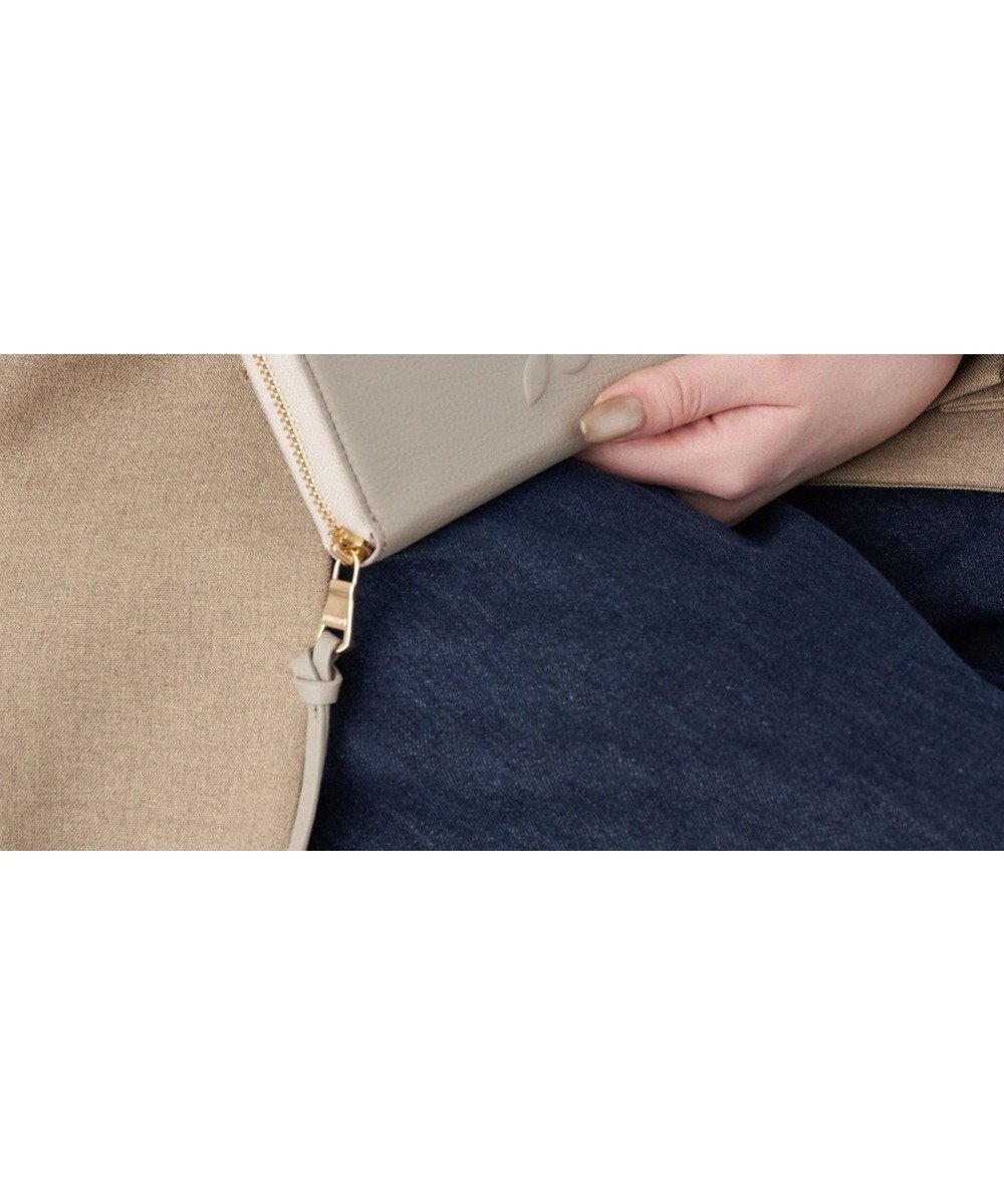 【ラシット/russet】のエンボスモノグラム多機能ウォレット(SO-448) インテリア・キッズ・メンズ・レディースファッション・服の通販 founy(ファニー) 　ファッション　Fashion　レディースファッション　Fashion for Women　ミニ財布・二つ折り財布　Wallets & Card Cases　ウォレット　Wallet　コイン　Coin, Coin Design　シンプル　Simple, Minimal　スマート　Smart, Elegant　スリム　Slim, Slim Fit　財布　Wallet, Purse　フォルム　Silhouette, Form　ボックス　Boxy, Box Shape　ポケット　Pocket, Pocket Detail　再入荷　Restock / Back in Stock　おすすめ　Recommended / Our Picks　日本製　Made In Japan　エレガント 上品　Elegant　GrayBeige|ID: prp329100004814848 ipo3291000000034971306