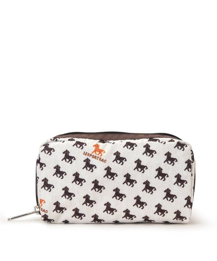 【レスポートサック/LeSportsac】のRECTANGULAR COSMETIC/ホースパレード インテリア・キッズ・メンズ・レディースファッション・服の通販 founy(ファニー) https://founy.com/ ファッション Fashion レディースファッション Fashion for Women ミニ財布・二つ折り財布 Wallets & Card Cases ポーチ&ミニバッグ Pouches & Mini Bags スクエア Square, Square Shape スタイリッシュ Stylish, Fashionable プリント Print, Printed Pattern ポケット Pocket, Pocket Detail ポーチ Pouch, Small Case モチーフ Motif, Design Theme 財布 Wallet, Purse |ID: prp329100004814860 ipo3291000000034971332