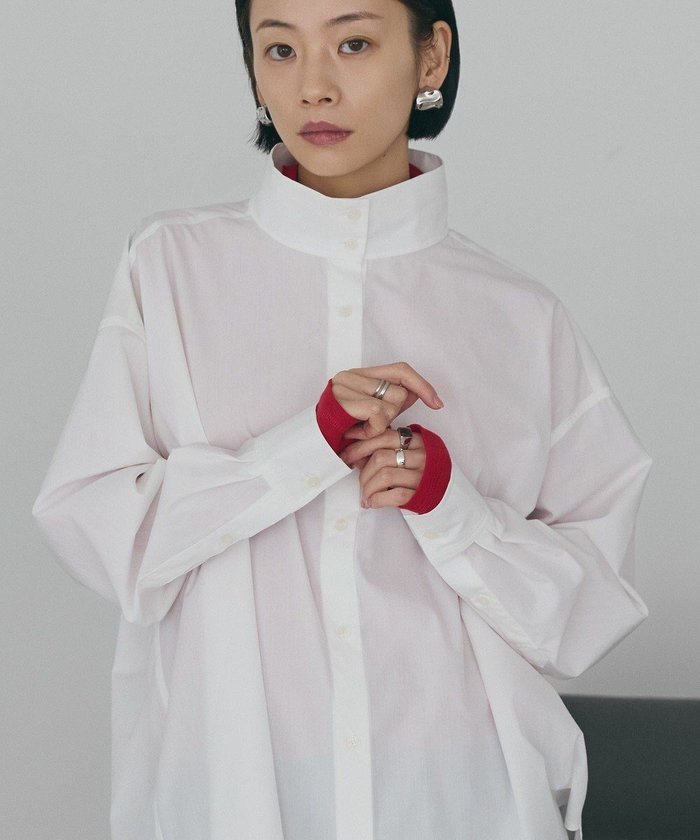 【アメリカンホリック/AMERICAN HOLIC】のイージーケアハイネックシャツ インテリア・キッズ・メンズ・レディースファッション・服の通販 founy(ファニー) https://founy.com/ ファッション Fashion レディースファッション Fashion for Women トップス・カットソー Cut & Sew Tops シャツ・ブラウス・オフィスカジュアル Elegant Blouses & Button-Ups アメリカン American Style カーディガン Cardigan, Knitwear シンプル Simple, Minimal スタイリッシュ Stylish, Fashionable ハイネック High Neck, Mock Neck ヘムライン Hemline, Bottom Cut ベスト Vest, Waistcoat ボックス Boxy, Box Shape ポケット Pocket, Pocket Detail A/W・秋冬 Autumn/Winter おすすめ Recommended / Our Picks |ID: prp329100004814868 ipo3291000000035516735