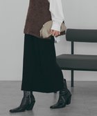 【アメリカンホリック/AMERICAN HOLIC】のバイパチリブニットタイトスカート Black|ID: prp329100004814869 ipo3291000000034971355