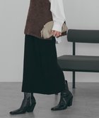 【アメリカンホリック/AMERICAN HOLIC】のバイパチリブニットタイトスカート Black|ID: prp329100004814869 ipo3291000000035549227