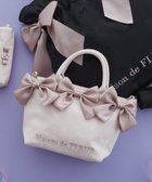 【メゾンドフルール/Maison de FLEUR】のリボンジャカード2Wayミニトートバッグ 人気、トレンドファッション・服の通販 founy(ファニー) ファッション Fashion レディースファッション Fashion for Women バッグ Bags サテン Satin, Glossy Fabric ジャカード／ジャガード Jacquard, Woven Pattern フォルム Silhouette, Form リボン Ribbon, Bow thumbnail Pink|ID: prp329100004814874 ipo3291000000034971378