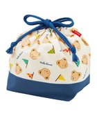 【ミキハウスホットビスケッツ/MIKI HOUSE HOT BISCUITS / KIDS】の【ミキハウス】 ミキハウスベア ランチバッグ 人気、トレンドファッション・服の通販 founy(ファニー) ファッション Fashion キッズファッション Fashion for Kids 巾着 Drawstring Bag, Kinchaku thumbnail 紺|ID: prp329100004816012 ipo3291000000034981402