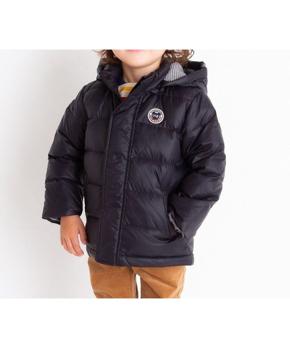【ミキハウスホットビスケッツ/MIKI HOUSE HOT BISCUITS / KIDS】の【80-130cm】 ダウンジャケット インテリア・キッズ・メンズ・レディースファッション・服の通販 founy(ファニー) 　ファッション　Fashion　キッズファッション　Fashion for Kids　アウター　Coat Outerwear /Kids　ウォッシャブル　Machine Washable　ジャケット　Jacket, Outerwear　ダウン　Down, Puffer　チェック　Check, Plaid, Tartan　エレガント 上品　Elegant　A/W・秋冬　Autumn/Winter　黒|ID: prp329100004816015 ipo3291000000034981411