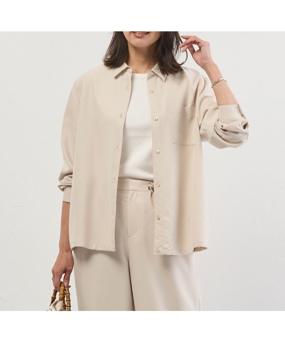 【ジェイ プレス/J.PRESS】のSpringピーチ ブラウス インテリア・キッズ・メンズ・レディースファッション・服の通販 founy(ファニー) 　ファッション　Fashion　レディースファッション　Fashion for Women　トップス・カットソー　Cut & Sew Tops　シャツ・ブラウス・オフィスカジュアル　Elegant Blouses & Button-Ups　春　Spring　秋　Autumn　ドレープ　Drape, Draping Fabric　ドローストリング　Drawstring, Pull Cord　バランス　Balance, Style Balance　ピーチ　Peach, Soft Touch　S/S・春夏　SS, Spring/Summer, Warm Season　夏　Summer　エレガント 上品　Elegant　サンドベージュ系|ID: prp329100004816039 ipo3291000000034981511