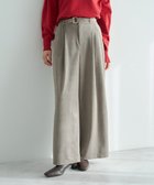 【イェッカ ヴェッカ/YECCA VECCA】のベルテッドカルゼ起毛ワイドパンツ Gray Beige|ID: prp329100004816051 ipo3291000000035608399