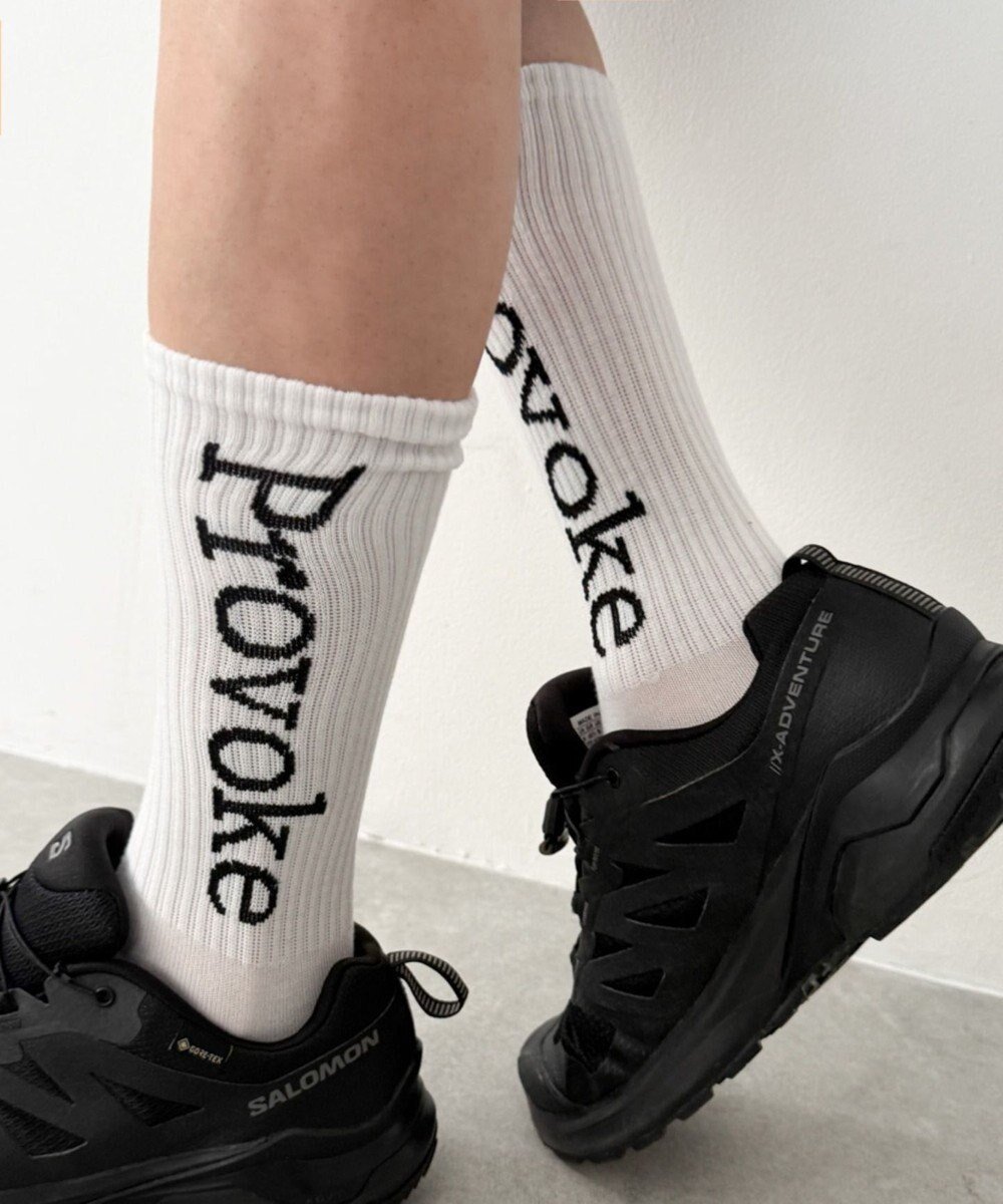 【ウィゴー/WEGO / KIDS】のProvokeロゴソックス(R) インテリア・キッズ・メンズ・レディースファッション・服の通販 founy(ファニー) 　ファッション　Fashion　キッズファッション　Fashion for Kids　シンプル　Simple, Minimal　スニーカー　Sneakers, Trainers　スマホ　Smartphone, Mobile Device　ソックス　Socks, Hosiery　フィット　Fit, Slim Fit　メンズ　Men's, Menswear　ホワイト|ID: prp329100004817064 ipo3291000000034991227