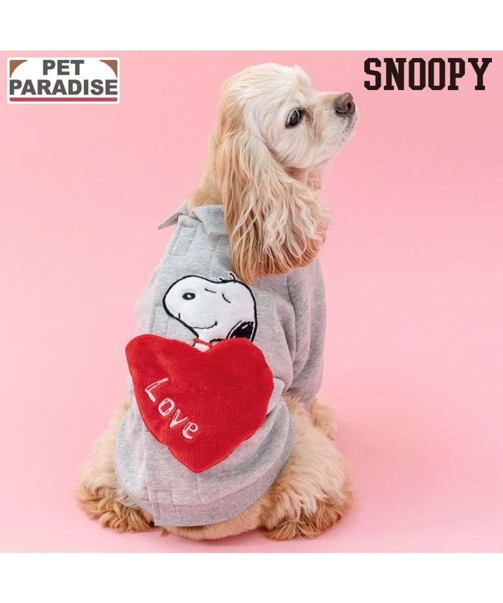 【ペットパラダイス/PET PARADISE / GOODS】のスヌーピー ビッグラブ トレーナー 中型犬 インテリア・キッズ・メンズ・レディースファッション・服の通販 founy(ファニー) 　トレーナー　Sweatshirt, Trainer　ビッグ　Big, Oversized　夏　Summer　春　Spring　S/S・春夏　SS, Spring/Summer, Warm Season　犬　Dog　ホーム・キャンプ・アウトドア・お取り寄せ　Home Living / Home & Lifestyle / Camping Gear / Outdoor Camping　ペットグッズ　Pet Supplies　グレー|ID: prp329100004817090 ipo3291000000034991298