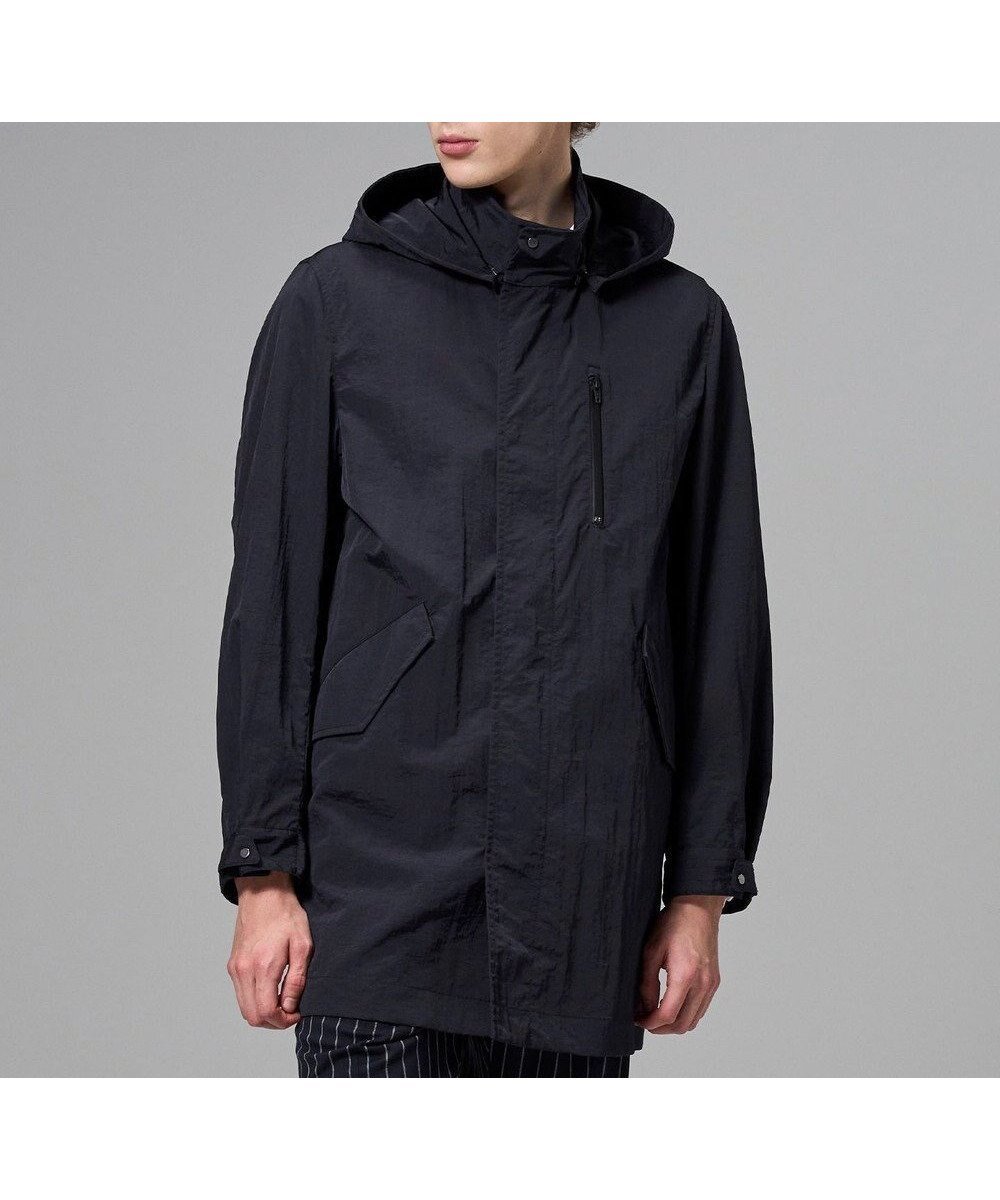 【ジョゼフ オム/JOSEPH HOMME / MEN】の新素材【高機能素材/ライナードッキング対応】トラセアナイロンタッサー モッズコート インテリア・キッズ・メンズ・レディースファッション・服の通販 founy(ファニー) 　ファッション　Fashion　メンズファッション　Fashion for Men　アウター　Men's Coats Outerwear　モッズコート・フィールドコート　Mods & Field Coats　ジャケット　Jacket, Outerwear　ドッキング　Docking, Mixed Material　バランス　Balance, Style Balance　フォルム　Silhouette, Form　ブルゾン　Blouson, Bomber Jacket　ミックス　Mix, Mixed Style　ミリタリー　Military, Army Style　モッズコート　Mods Coat, Military Parka　ライナー　Liner, Inner Layer　リラックス　Relax, Relaxed Fit　A/W・秋冬　Autumn/Winter　S/S・春夏　SS, Spring/Summer, Warm Season　夏　Summer　ブラック系|ID: prp329100004817100 ipo3291000000034991327