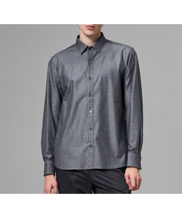 【ジョゼフ オム/JOSEPH HOMME / MEN】の新素材【ストレッチ】コンフォートクリアジャージー 長袖レギュラーカラーシャツ インテリア・キッズ・メンズ・レディースファッション・服の通販 founy(ファニー) https://founy.com/ ファッション Fashion メンズファッション Fashion for Men トップス・カットソー Cut & Sew Tops メンズシャツ Shirts インナー Innerwear シェイプ Shape, Slim Fit シンプル Simple, Minimal ストレッチ Stretch, Stretchy Fabric セットアップ Set-Up, Coordinated Outfit ビジネス 仕事 通勤 Business / Work / Commuting ポケット Pocket, Pocket Detail 夏 Summer 春 Spring S/S・春夏 SS, Spring/Summer, Warm Season 長袖 Long Sleeve, Full Sleeve |ID: prp329100004817106 ipo3291000000036299227