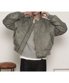 【ウィゴー/WEGO / MEN】のナイロンスタンドブルゾン カーキ|ID: prp329100004817109 ipo3291000000034991352