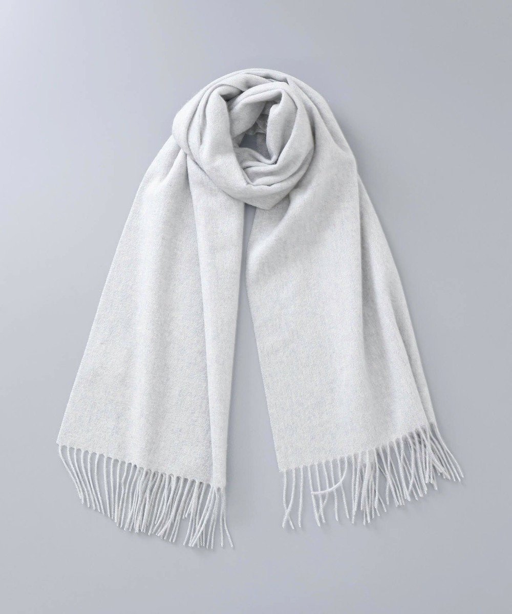 【アウロラ/AURORA】のLANVIN en Bleu (ランバン オン ブルー)カシミヤ100%セミストール インテリア・キッズ・メンズ・レディースファッション・服の通販 founy(ファニー) 　ファッション　Fashion　レディースファッション　Fashion for Women　ショール　Shawl, Wrap　ストール　Stole, Wrap　無地　Plain, Solid Color　A/W・秋冬　Autumn/Winter　ライトグレー|ID: prp329100004817136 ipo3291000000034991449