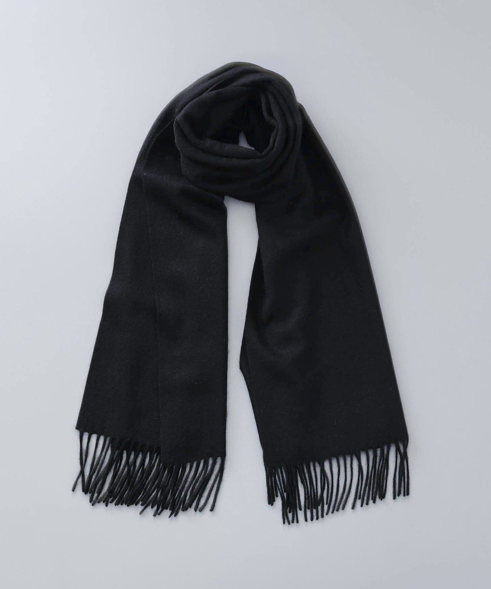 【アウロラ/AURORA】のLANVIN en Bleu (ランバン オン ブルー)カシミヤ100%セミストール インテリア・キッズ・メンズ・レディースファッション・服の通販 founy(ファニー) 　ファッション　Fashion　レディースファッション　Fashion for Women　ショール　Shawl, Wrap　ストール　Stole, Wrap　無地　Plain, Solid Color　A/W・秋冬　Autumn/Winter　ブラック|ID: prp329100004817136 ipo3291000000034991450