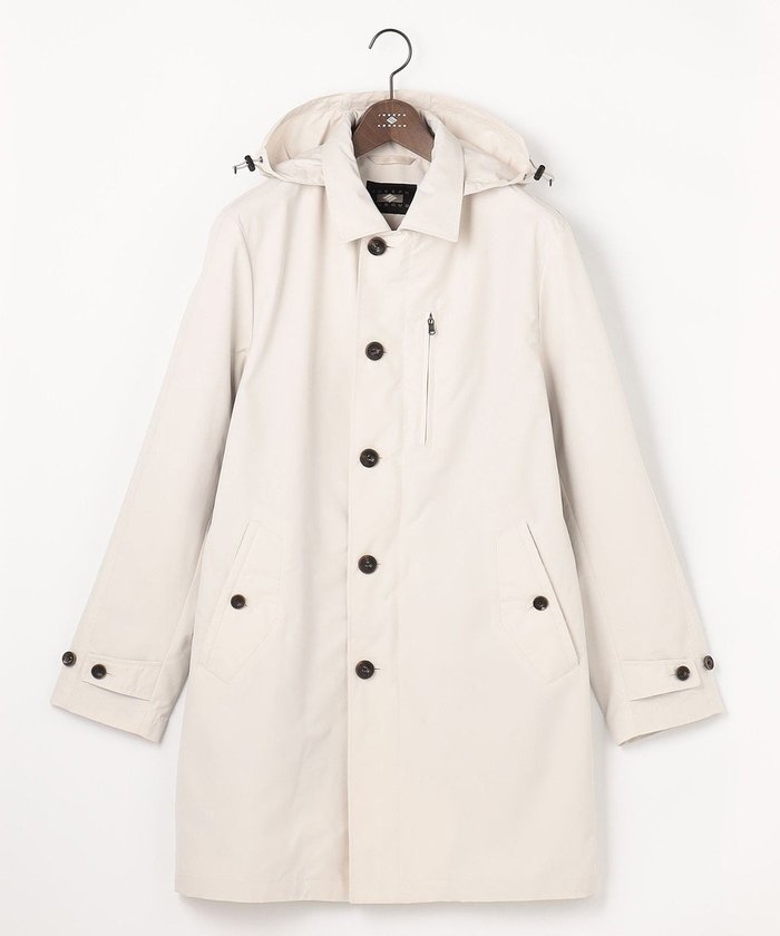 【ジョセフ アブード/JOSEPH ABBOUD / MEN】の【フード脱着仕様/JAPANファブリック/ECO撥水】ステンカラー コート インテリア・キッズ・メンズ・レディースファッション・服の通販 founy(ファニー) https://founy.com/ ファッション Fashion メンズファッション Fashion for Men アウター Men's Coats Outerwear 春 Spring ジャケット Jacket, Outerwear スピンドル Spindle, Drawcord スマート Smart, Elegant 定番 Standard, Basic Item ファブリック Fabric, Textile フィット Fit, Slim Fit プリント Print, Printed Pattern S/S・春夏 SS, Spring/Summer, Warm Season おすすめ Recommended / Our Picks 夏 Summer ビジネス 仕事 通勤 Business / Work / Commuting |ID: prp329100004818101 ipo3291000000035004224