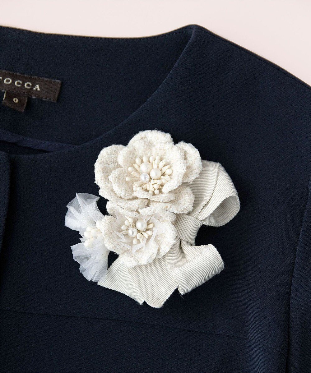 【トッカ/TOCCA】のATELIER SENKA FLOWER CORSAGE コサージュ インテリア・キッズ・メンズ・レディースファッション・服の通販 founy(ファニー) 　ファッション　Fashion　レディースファッション　Fashion for Women　2023年　2023　2023春夏・S/S　Spring/Summer 2023 SS23　アクセサリー　Fashion Accessories　ジャケット　Jacket, Outerwear　セットアップ　Set-Up, Coordinated Outfit　ツイード　Twill, Twill Weave　フラワー　Flower, Floral　ブローチ　Brooch, Pin Brooch　リボン　Ribbon, Bow　リュクス　Luxury, Elegant, High-End, Chic　ロマンティック　Romantic, Feminine Style　エレガント 上品　Elegant　夏　Summer　S/S・春夏　SS, Spring/Summer, Warm Season　無地　Plain, Solid Color　ベージュ系5|ID: prp329100004818121 ipo3291000000035004292