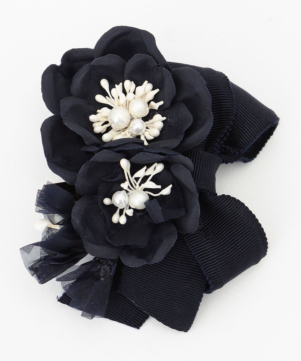 【トッカ/TOCCA】のATELIER SENKA FLOWER CORSAGE コサージュ インテリア・キッズ・メンズ・レディースファッション・服の通販 founy(ファニー) 　ファッション　Fashion　レディースファッション　Fashion for Women　2023年　2023　2023春夏・S/S　Spring/Summer 2023 SS23　アクセサリー　Fashion Accessories　ジャケット　Jacket, Outerwear　セットアップ　Set-Up, Coordinated Outfit　ツイード　Twill, Twill Weave　フラワー　Flower, Floral　ブローチ　Brooch, Pin Brooch　リボン　Ribbon, Bow　リュクス　Luxury, Elegant, High-End, Chic　ロマンティック　Romantic, Feminine Style　エレガント 上品　Elegant　夏　Summer　S/S・春夏　SS, Spring/Summer, Warm Season　無地　Plain, Solid Color　ネイビー系|ID: prp329100004818121 ipo3291000000035004293