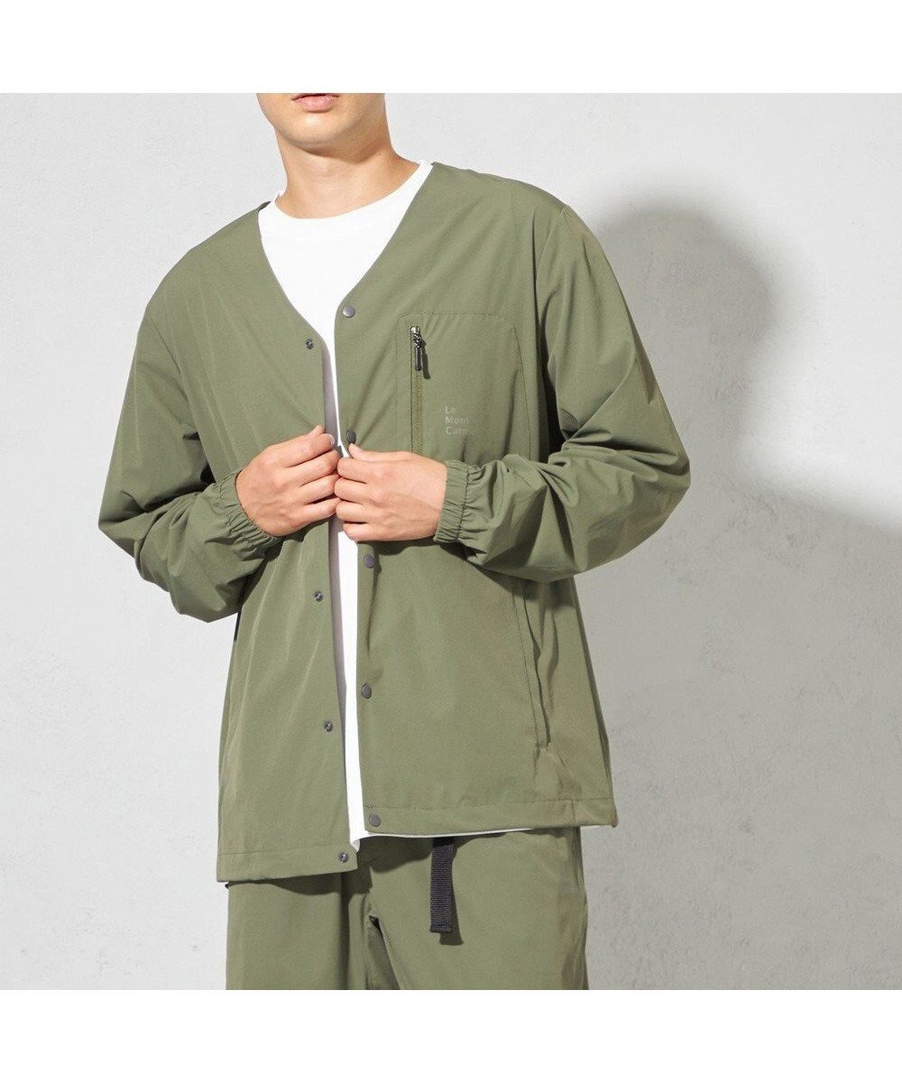 【シェアパーク/SHARE PARK / MEN】の【UNISEX】撥水加工 フレックスカーディガン(L・XLサイズ) インテリア・キッズ・メンズ・レディースファッション・服の通販 founy(ファニー) 　ファッション　Fashion　レディースファッション　Fashion for Women　ユニセックス　Unisex, Genderless　カーディガン　Cardigan, Knitwear　ジャケット　Jacket, Outerwear　A/W・秋冬　Autumn/Winter　グリーン|ID: prp329100004818124 ipo3291000000035004304