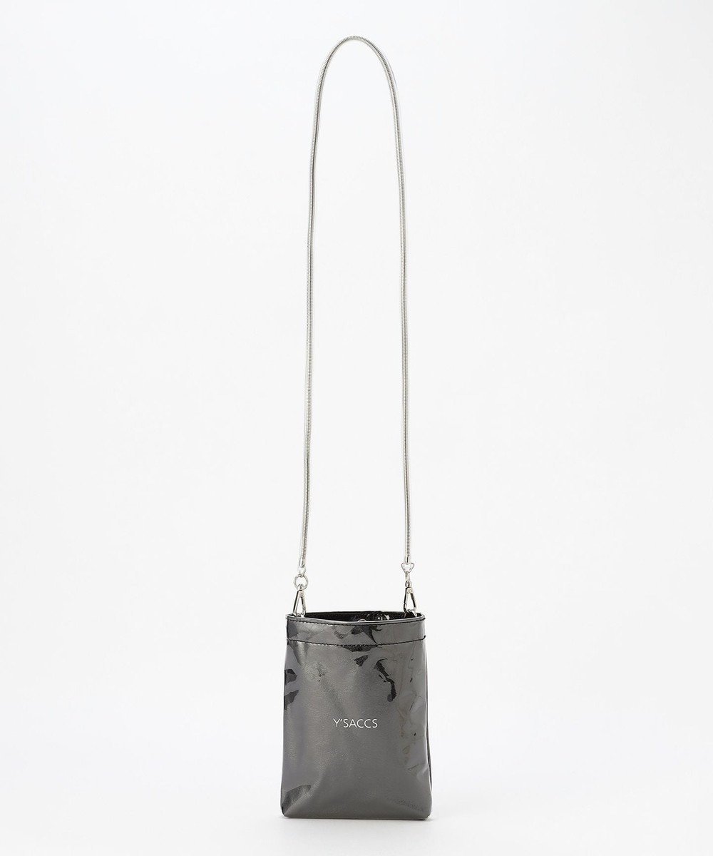 【イザック/Y'SACCS】のPVCメタリックショルダーバッグ 人気、トレンドファッション・服の通販 founy(ファニー) 　ファッション　Fashion　レディースファッション　Fashion for Women　バッグ　Bags　スマート　Smart, Elegant　チェーン　Chain, Chain Strap　ポケット　Pocket, Pocket Detail　 other-1|ID: prp329100004818136 ipo3291000000035004345