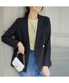 【エニィ スィス/any SiS】の褒めらレディストレッチ カラーレス ジャケット ネイビー|ID: prp329100004818143 ipo3291000000036379367