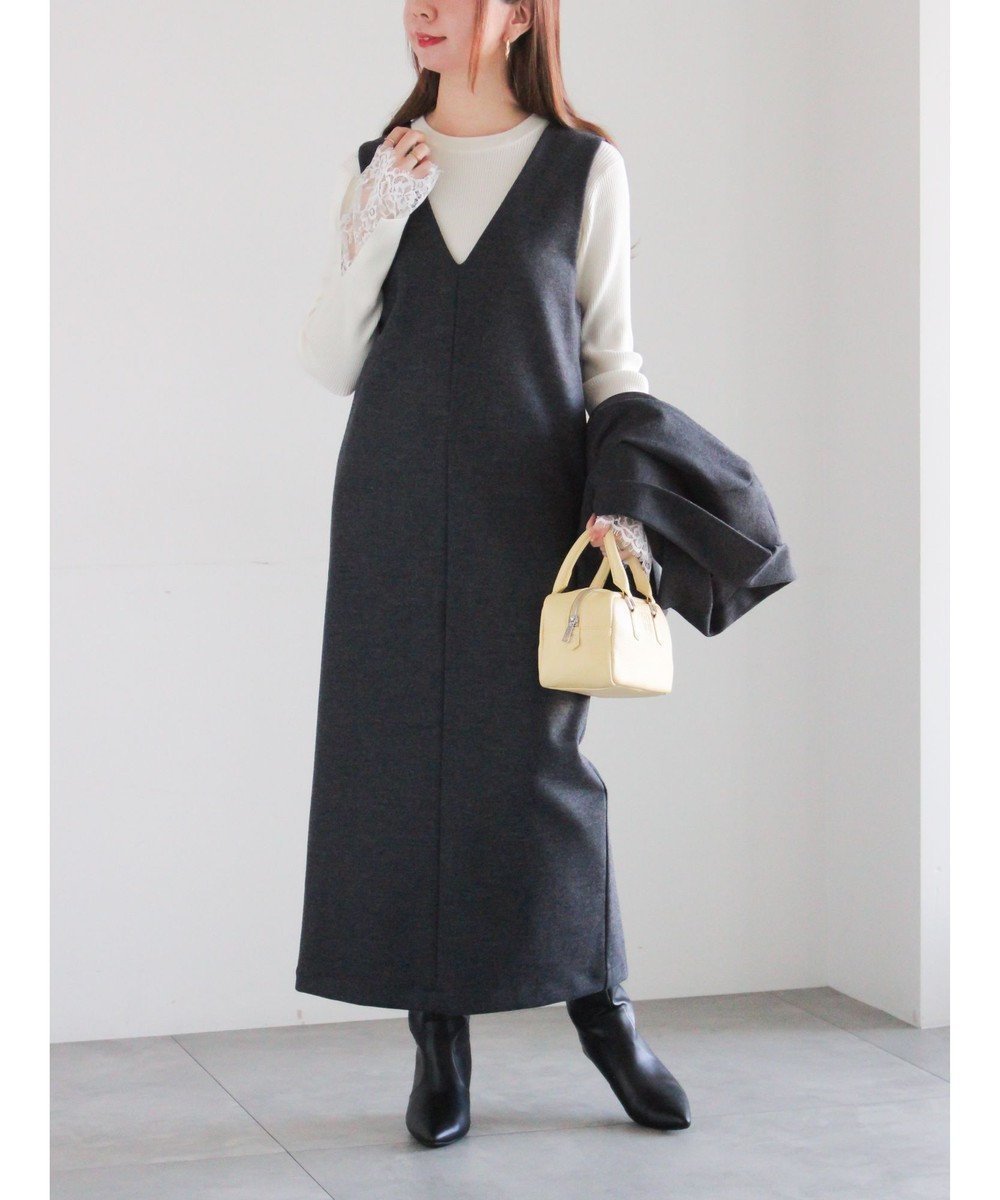 【テチチ/Te chichi】のウール混ジャージージャンパースカート 人気、トレンドファッション・服の通販 founy(ファニー) 　ファッション　Fashion　レディースファッション　Fashion for Women　スカート　Skirts　カットソー　Cut and Sewn Top　シンプル　Simple, Minimal　タートル　Turtleneck, Turtle Collar　夏　Summer　S/S・春夏　SS, Spring/Summer, Warm Season　A/W・秋冬　Autumn/Winter　ビジネス 仕事 通勤　Business / Work / Commuting　 other-1|ID: prp329100004818146 ipo3291000000035715400