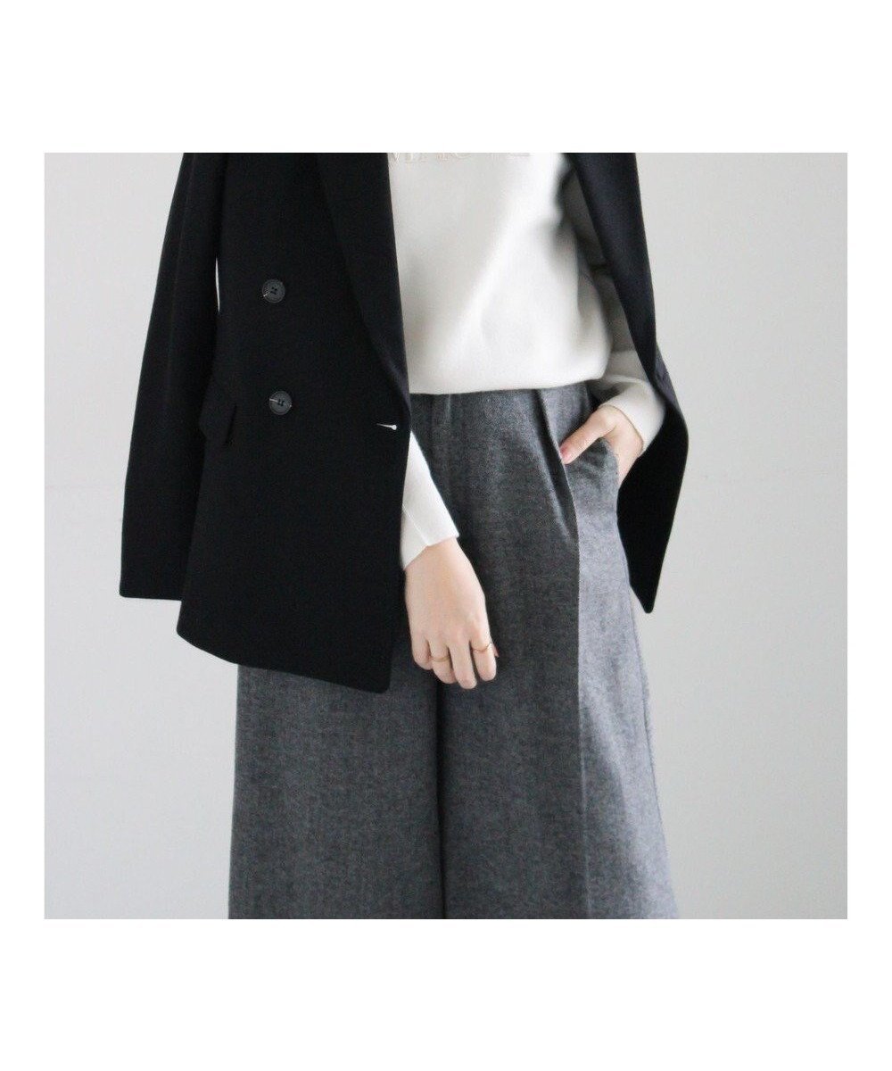 【テチチ/Te chichi】のウール混ジャージーテーラードジャケット インテリア・キッズ・メンズ・レディースファッション・服の通販 founy(ファニー) 　ファッション　Fashion　レディースファッション　Fashion for Women　アウター　Coat / Outerwear Collection　レディースジャケット・軽アウター　Jackets　テーラードジャケット / 通勤・きれいめスタイル　Tailored Jackets & Blazers　カットソー　Cut and Sewn Top　クラシック　Classic, Timeless Style　ジャケット　Jacket, Outerwear　ダブル　Double, Double-Breasted　フィット　Fit, Slim Fit　エレガント 上品　Elegant　夏　Summer　S/S・春夏　SS, Spring/Summer, Warm Season　A/W・秋冬　Autumn/Winter　ビジネス 仕事 通勤　Business / Work / Commuting　ブラック|ID: prp329100004818148 ipo3291000000035004385