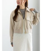 【テチチ/Te chichi】のスウェードジップブルゾン 人気、トレンドファッション・服の通販 founy(ファニー) ファッション Fashion レディースファッション Fashion for Women アウター Coat / Outerwear Collection レディースジャケット・軽アウター Jackets ブルゾンジャケット・スポーティアウター Blouson Jackets シンプル Simple, Minimal ジャケット Jacket, Outerwear デニム Denim, Jeans Material ブルゾン Blouson, Bomber Jacket ロング Long, Long-Length ワイド Wide, Wide Fit 夏 Summer S/S・春夏 SS, Spring/Summer, Warm Season A/W・秋冬 Autumn/Winter thumbnail ライトベージュ|ID: prp329100004818150 ipo3291000000035004389