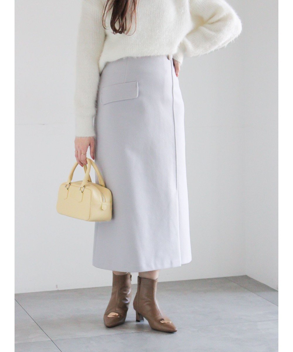 【テチチ/Te chichi】のメルトンジャージートラペーズスカート インテリア・キッズ・メンズ・レディースファッション・服の通販 founy(ファニー) 　ファッション　Fashion　レディースファッション　Fashion for Women　スカート　Skirts　スウェット / スエット　Sweatshirt, Sweatwear　メルトン　Melton, Heavy Wool　エレガント 上品　Elegant　夏　Summer　S/S・春夏　SS, Spring/Summer, Warm Season　A/W・秋冬　Autumn/Winter　Sグレー|ID: prp329100004818151 ipo3291000000035573274