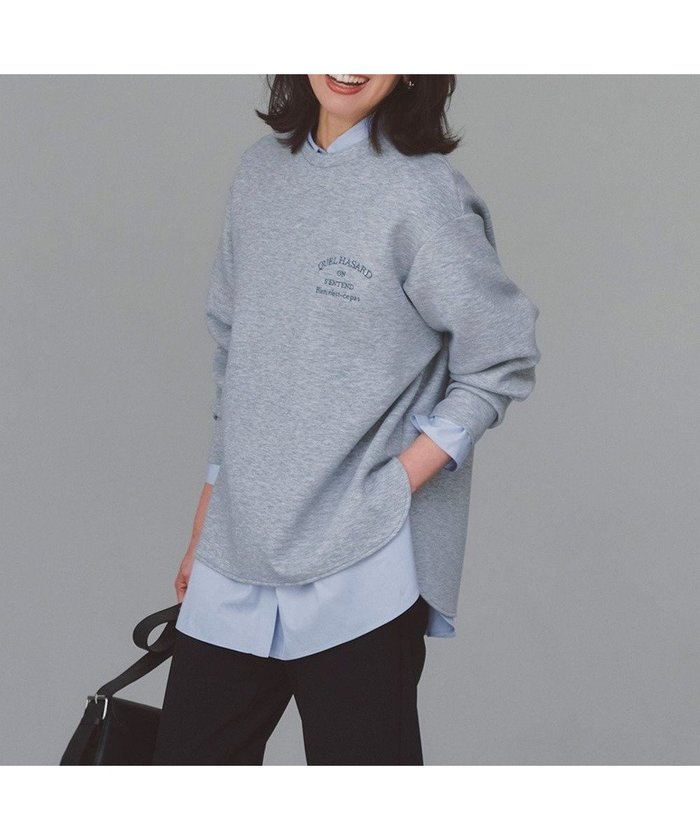 【アンフィーロ 自由区/UNFILO】のBEAUTY FORM JERSEY 刺繍ロゴ プルオーバー インテリア・キッズ・メンズ・レディースファッション・服の通販 founy(ファニー) https://founy.com/ ファッション Fashion レディースファッション Fashion for Women トップス・カットソー Cut & Sew Tops レディースパーカー・カジュアルフーディー Casual Hoodies & Sweatshirts カジュアルプルオーバー・ニットトップス Pullovers & Knit Tops / Casual Pullovers スウェット・クルーネックトップス Sweatshirts & Crewnecks / Relaxed Fit Sweat Tops 春 Spring カーディガン Cardigan, Knitwear 軽量 Lightweight, Ultra Light シンプル Simple, Minimal スウェット / スエット Sweatshirt, Sweatwear ストレッチ Stretch, Stretchy Fabric スリット Slit, Slit Detail スリーブ Sleeve, Long Sleeve / Short Sleeve セットアップ Set-Up, Coordinated Outfit 人気 Popular, Best Seller フォルム Silhouette, Form フロント Front, Front Design ブルゾン Blouson, Bomber Jacket プリント Print, Printed Pattern 羽織 Haori, Light Jacket リラックス Relax, Relaxed Fit S/S・春夏 SS, Spring/Summer, Warm Season 再入荷 Restock / Back in Stock おすすめ Recommended / Our Picks 夏 Summer 新作・新入荷 New Arrivals / New In |ID: prp329100004818165 ipo3291000000035571098