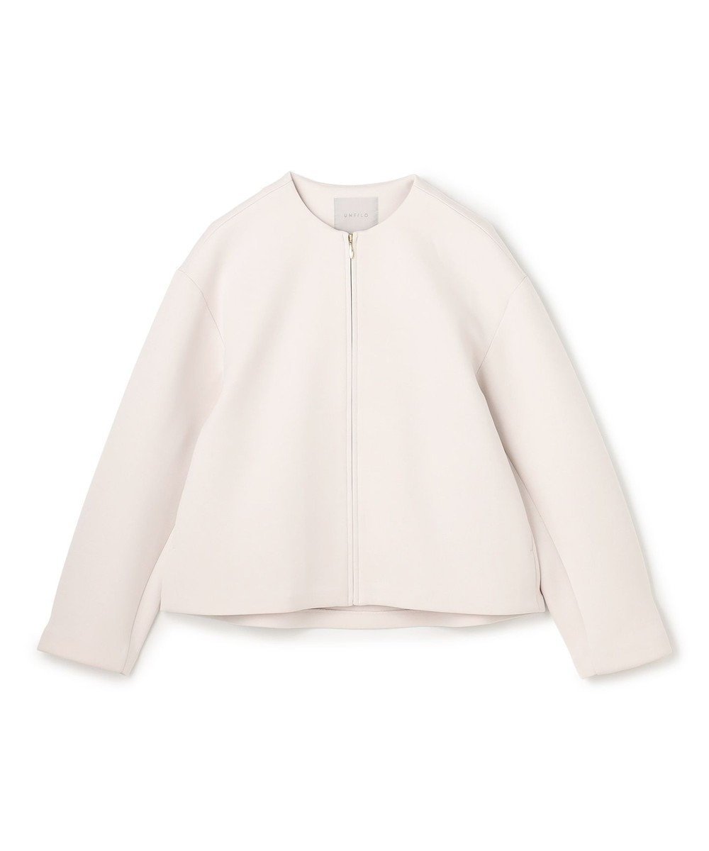 【アンフィーロ 自由区/UNFILO】のダブルフェイスジャージー ZIPアウター インテリア・キッズ・メンズ・レディースファッション・服の通販 founy(ファニー) 　ファッション　Fashion　レディースファッション　Fashion for Women　アウター　Coat / Outerwear Collection　レディースジャケット・軽アウター　Jackets　ノーカラージャケット / シンプル上品コーデ　Collarless Jackets　ウォッシャブル　Machine Washable　春　Spring　ジャケット　Jacket, Outerwear　ストレッチ　Stretch, Stretchy Fabric　ダブル　Double, Double-Breasted　トレンド　Trend, Trending Now　S/S・春夏　SS, Spring/Summer, Warm Season　再入荷　Restock / Back in Stock　夏　Summer　新作・新入荷　New Arrivals / New In　ビジネス 仕事 通勤　Business / Work / Commuting　エクリュ|ID: prp329100004818170 ipo3291000000035004463
